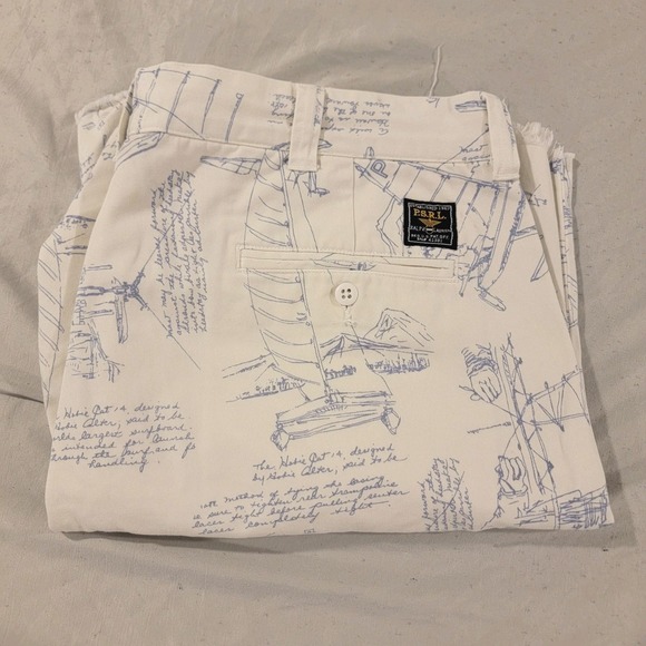 Other - Polo Sport Sailboat Shorts Mens 38‎ White Sailing Nautical All Over Print